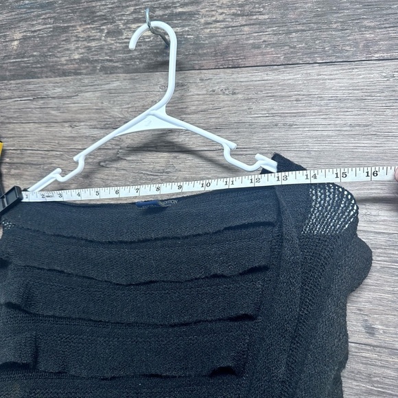 Max Edition Black Fringe Poncho - Picture 5 of 10